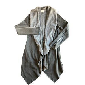 Allard State‎ Women's Gray Open Front Duster Cardigan Sweater Small S
